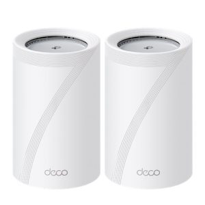 TP-Link Deco BE65 Pro(2-pack) BE11000 Whole Home Mesh WiFi 7 System, 688 Mbps at 2.4 GHz + 4320 Mbps at 5 GHz + 5760 Mbps at 6 GHz