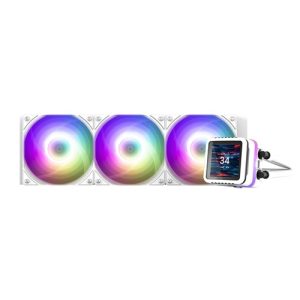 Zalman ALPHA2 DS A36 WHITE, CPU Liquid Cooler with 2.73’’ IPS LCD Screen, 3x120mm ARGB Fan, Socket: Intel LGA 1851/1700/1200/115X, AMD AM5/AM4, 5 Year Warranty