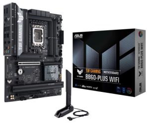 ASUS TUF GAMING B860-PLUS WIFI LGA1851 ATX Motherboard 256GB, DDR5, 1 x PCIe 5.0, 3 x M.2 slots, 4 x SATA, WiFi 7, 1 x HDMI, 1 x DP