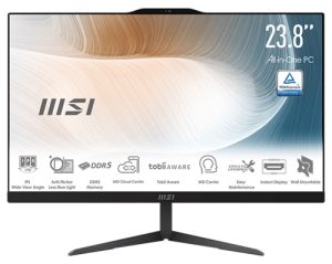 MSI Modern AM242P 1M-1652AU 23.8" All-in-One Desktop, Intel Core 5-120U, 16GB RAM, 1TB SSD, Windows 11 Pro