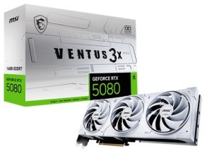 MSI VGA GEFORCE-RTX-5080-16G-VENTUS-3X-OC-WHITE
