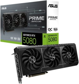 ASUS PRIME GeForce RTX 5080 OC Edition 16GB GDDR7 Graphics Card