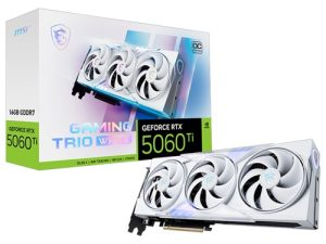 MSI VGA GEFORCE-RTX-5060-TI-16G-GAMING-TRIO-OC-WHT