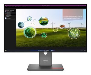 Lenovo 64A7GAR6AU, ThinkVision P27q-40, 27" IPS QHD Monitor, 2560x1440, 16:9, 4ms, 120Hz, 1xHDMI, 2xDP, 1xUSB-C (15W PD, VESA, Height Adjustable, Swivel, Pivot, Tilt, 3 Year Warranty