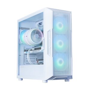 Zalman I3 NEO ARGB V2 WHITE, ATX, Mid Tower, Tempered Glass, Drive Bays: 2xCombo (3.5" or 2.5", 1xToolless), 1xSSD(2.5“), Expansion Slot: 7, Fan Size: 120mm, Compatible: ATX / mATX / Mini-ITX, ARGB, 1 Year Warranty