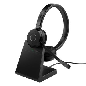 Jabra 6699 833 399, Evolve 65 TE MS Stereo Headset with Charging Stand, Bluetooth, USB A, 2 Year Warranty