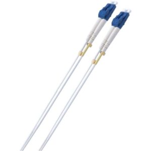8ware 2m LC-LC OS2 Single Mode Dual-Core Fibre Optic Cable UPC Duplex Armoured Low Smoke Zero Halogen (LSZH) Jacket White
