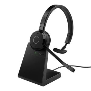 Jabra 6693-833-499, Wireless Evolve 65 TE UC Mono Bluetooth Headset, W/Charge Stand + Link 390A Bluetooth, USB-A, 2 Year Warranty