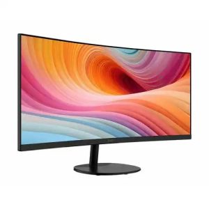 MSI PRO MP341CQ E12 34in UltraWide Business Monitor WUQHD 3440x1440 1500R Curved VA Frameless 120Hz 