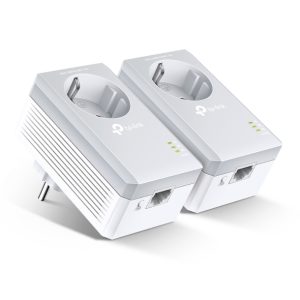 TP-Link TL-PA4010P KIT AV600 Powerline Adapter with AC Pass Through Starter Kit