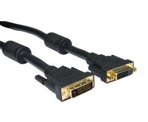 8ware DVI-DDE2, Dual-Link DVI-D Extension Cable, 2m - M/F, Dual-Link DVI-D Male (25 pin), Dual-Link DVI-D Female (25 pin)