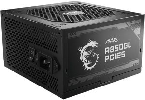 MSI MAG A850GL PCIE5 850W 80 Plus Gold Modular Power Supply