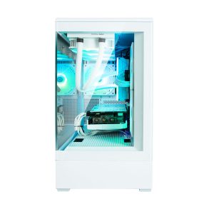Zalman P30 WHITE, Mini-Tower, Tempered Glass, Drive Bays: 1x3.5"/2.5", 1x2.5", Expansion Slot: 5, Motherboard Support: mATX/Mini-ITX, Pre-Installed Fan: 3x120mm, ARGB, White, 1 Year Warranty