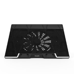 Zalman ZM-NS3000, 17" Laptop Cooling Stand, Fan Size: 200mm, Height Adjustable Upto 6-Level, Black, 1 Year Warranty