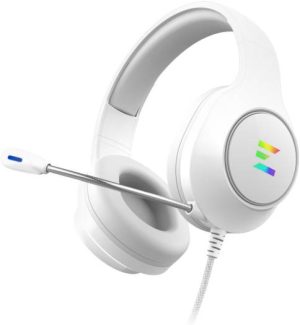 Zalman ZM-HPS310 WH, Gaming Headset, Surround, Over-Ear, Wired, USB, RGB, White, 1 Year Warranty