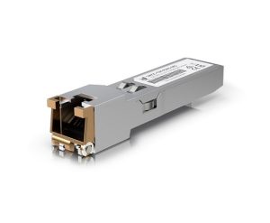 Ubiquiti SFP+ to RJ45 Transceiver Module, 1/2.5/5/10GBase-T Copper SFP+ Transceiver, 1/2.5/5/10 Gbps Throughput, Supports Up To 100m