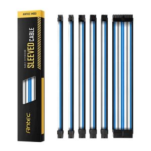 Antec Sleeved Extension Cable Kit V2 - Blue/White/Black