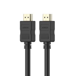 Arkin AR-HDMI-4K-3, HDMI 2.0 Cable with Ethernet, Male to Male, Speed: 18Gb/s, Length: 3m, Black, 1 Year Warranty
