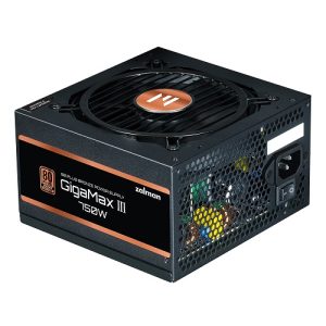 Zalman ZM750-GV3, GigaMax III, 750W, 80 Plus Bronze, Semi Modular, Fan: 120mm, ATX, MTBF: 100,000 Hours, 5 Year Warranty (PCIe 5.0 ready)