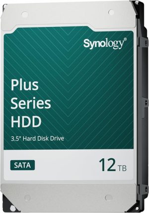 Synology HAT3310-12T, Plus Series, Internal HDD, 12TB, 3.5", SATA 6Gb/s, 7200RPM, 512MB Cache, 3 Year Warranty