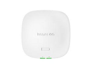 HPE S1T09A, Aruba Instant On AP21 Dual Band IEEE 802.11ax 1.46 Gbit/s Wireless Access Point - Indoor - 2.40 GHz, 5 GHz - 2 x Internal Antenna(s) - Internal - MIMO Technology - 1 x Network (RJ-45) - Gigabit Ethernet - 10.90 W - Ceiling Mountable, Wall Mountable