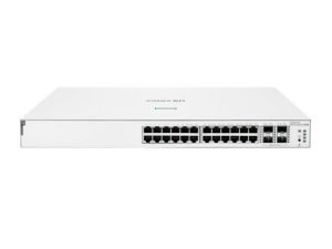 Aruba JL683B, Instant On 1930 Smart Managed Switch, 24xGigabit RJ45 POE Ports, 4xSFP 1/10 GbE Ports, PoE Budget: 195W, Limited Lifetime Warranty