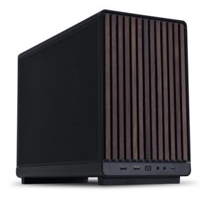 Lian Li PC-A3X-WD, DAN-A3 Mesh Small Tower Micro-ATX Case, Drive Bays: 2x2.5", Expansion Slot: 4, Fan: 120mm, Motherboard Support: M-ATX/ITX, Wood, 1 Year Warranty