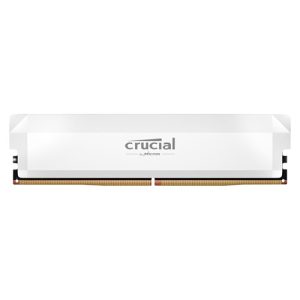 Crucial CP16G64C38U5W, Pro, UDIMM, DDR5, 16GB (1x16GB), 6400MHz, CL38, 1,35V, White Heat Spreader Support Intel XMP AMD Ryzen for Desktop PC Gaming, Limited Lifetime Warranty