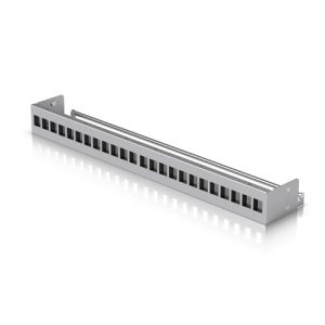 Ubiquiti UACC-RACK-PANEL-PATCH-BLANK-24, 24 Port Blank Keystone Patch Panel, 1U , Ideal for Keystone Module Installation, Silver, 1 Year Warranty