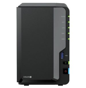 Synology DiskStation DS225+ 2-Bay 3.5' Diskless, Intel Celeron CPU, 2GB RAM, 1x 2.5GbE, 1x 1GbE, 2x USB 3.2