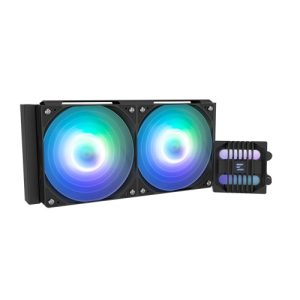 Zalman ALPHA2 SE A24 Black, CPU Liquid Cooler, Addressable RGB fan with PWM control, Fan Size: 120mm, Pack of Two, Noise Level: 29.7dB(A) , Compatible: Intel : LGA 1851/1700/1200/115X AMD : AM5/AM4, 3 Year Warranty