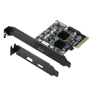 Simplecom EC315, PCIe x4 to 4-Port USB 3.2 Gen II, 10Gbps, Type-C and Type-A with Front Panel USB 3.0 and USB-C Key-A Expansion Card, 1 Year Warranty