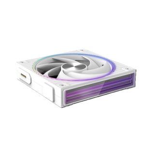 Zalman ZM-DF120 WHITE, ARGB Fan: 120mm, PWM, 2300RPM, Air Flow: 70.1CFM, Noise Level: 34.5dB(A), LifeSpan: 70,000 hours, White, 1 Year Warranty