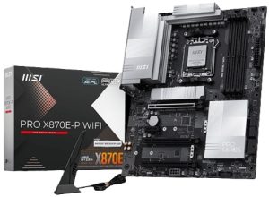 MSI PRO X870E-P WIFI, ATX, AMD AM5, 4xDDR5, 3xM.2, 4xSATA 6Gb/s, RAID, 5xPCIe, 1xHDMI, 1xDP, 5G LAN, Wi-Fi 7+Bluetooth, 2xUSB-C, 4xUSB-A, 4xUSB2.0, 3 Year Warranty
