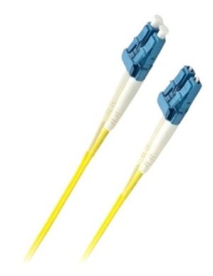 8ware CB8W-LCUPCYELLOW-3M, 3m LC-LC OS2 Single Mode Dual-Core Fibre Optic Cable UPC Duplex Armoured Low Smoke Zero Halogen (LSZH) Jacket, Yellow, 1 Year Warranty