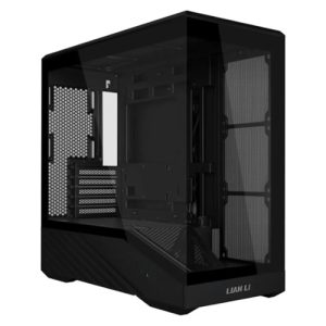 Lian Li PC-V100MIX, Vector V100 Mini, Micro ATX Case, Tempered Glass, Drive Bays: 2×2.5″ SSD or 1×3.5″ HDD+1×2.5″ SSD, Expansion Slot: 5, Fan: 120mm, Motherboard Support: ATX / m-ATX / Mini-ITX, 1 Year warranty