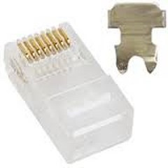 Astrotek CAT6 UTP RJ45 Connector 8P8C Plug 3 Prong Blade 3U' Gold Plating - 50 Pack
