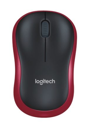 Logitech M185 Wireless Mouse - Red