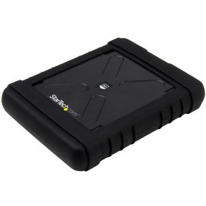 Startech S251BRU33, USB 3.0 to 2.5" SATA SSD/HDD Enclosure - UASP Enhanced External Hard Drive Enclosure - MIL-STD-810G Rated Case, 1 Year Warranty