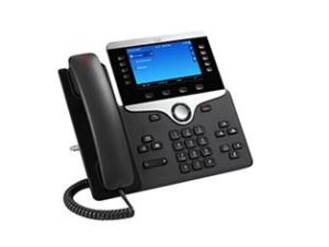 Cisco CP-8851-K9=, IP Phone 8851, 5" Screen, Corded/Cordless, Bluetooth, USB, 2xPoE Ports, 1 Year Warranty