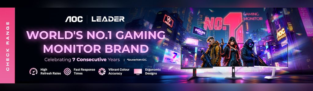AOC gaming monitors – world's No.1 gaming monitor brand