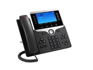 Cisco CP-8851-3PCC-K9=, IP Phone 8851, 5" widescreen VGA (800x480 pixel), 24-Bit Color, Auxiliary Port, USB, Bluetooth, 5 Year Warranty