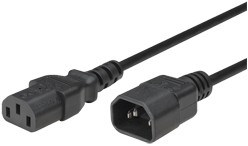 Astrotek Power Extension Cable 2m - Male to Female IEC C13 to C14