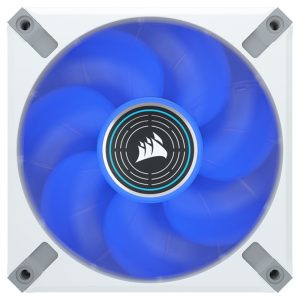 CORSAIR ML120 LED ELITE Blue Premium 120mm PWM Magnetic Levitation Fan - White Frame