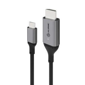 Alogic ULCHD02-SGR, Ultra USB-C to HDMI Cable, Male to Male, Cable Length: 2m, SpaceGrey, 1 Year Warranty