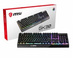MSI Vigor GK30 Gaming Keyboard-Black, Cable length: 1.8m, 6 Key Rollover, RGB, 1 Year Warranty