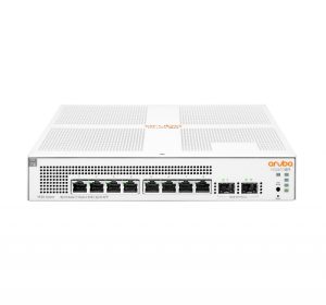 Aruba JL681A, Instant On 1930 Smart Managed PoE Switch, 8x Gigabit RJ45 PoE+ Ports, 2x SFP Ports, PoE Budget: 124W, Limited Lifetime Warranty