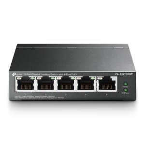 TP-Link TL-SG1005P 5-Port Gigabit Desktop Switch with 4-Port PoE 56W