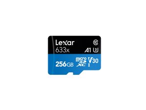 Lexar High-Performance 633x microSDXC 256GB UHS-I Memory Card with SD Adapter