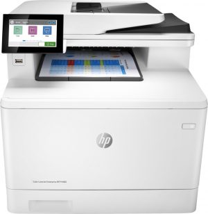 HP 3QA55A, M480f Laserjet Ent MFP Colour Printer, Scan, Print, Copy, Fax, Print Speed Upto 27ppm, 2GB RAM, Duplex Printing, 1 Year Warranty